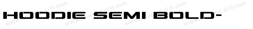 Hoodie Semi Bold字体转换